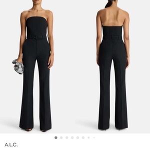 A.L.C. Elegant Black Strapless Jumpsuit